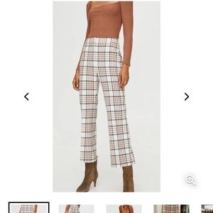 WILFRED‎ Plaid Pull On Pant Straight Leg Size 10 Winter Career Office Business